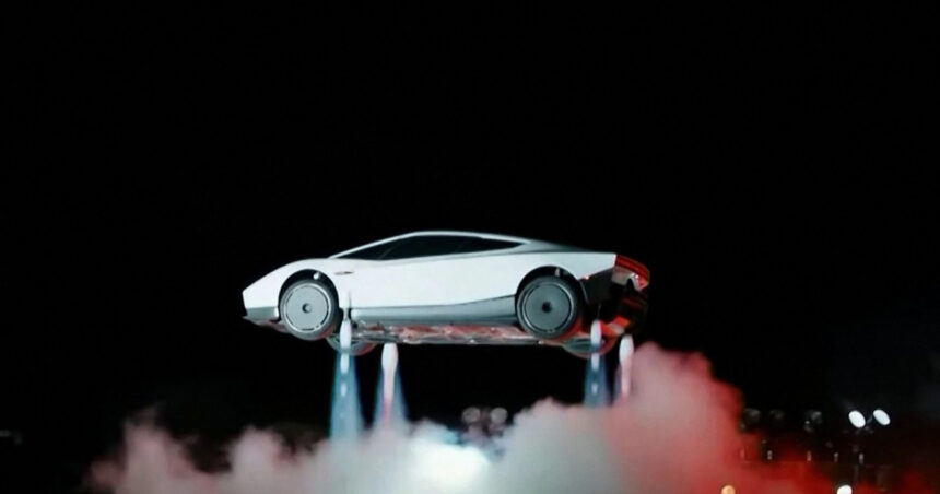 video elon musk a dezvaluit prima masina zburatoare din lume la un eveniment tesla 6ad23a5892980