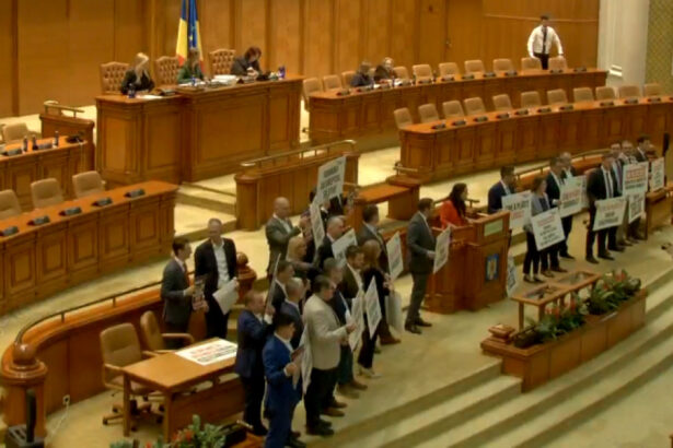 video protest in plenul camerei deputatilor usr cere infiintarea comisiei parlamentare de ancheta mykonos nordis 6ac60f77a096c