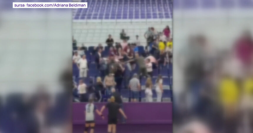 video scandal in tribune la un meci de handbal intre junioare la timisoara parintii s au luat la bataie sub privirile copiilor 6ac361c1e4cd2